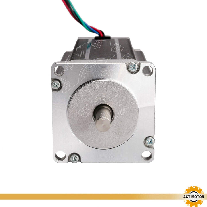 DE-SHIP FREE 1PC 23HS2442B Nema23 Schrittmotor 112mm 425oz-in 4.2A round double Shaft Φ8mm Bipolar 1