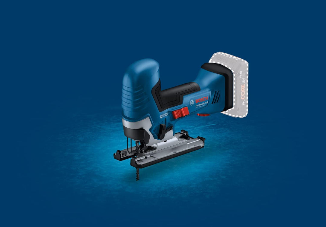 Bosch Professional 18V System Akku-Stichsäge GST 18V-125 S (ideal für Kurven- und Abschnitte, SDS-Sä