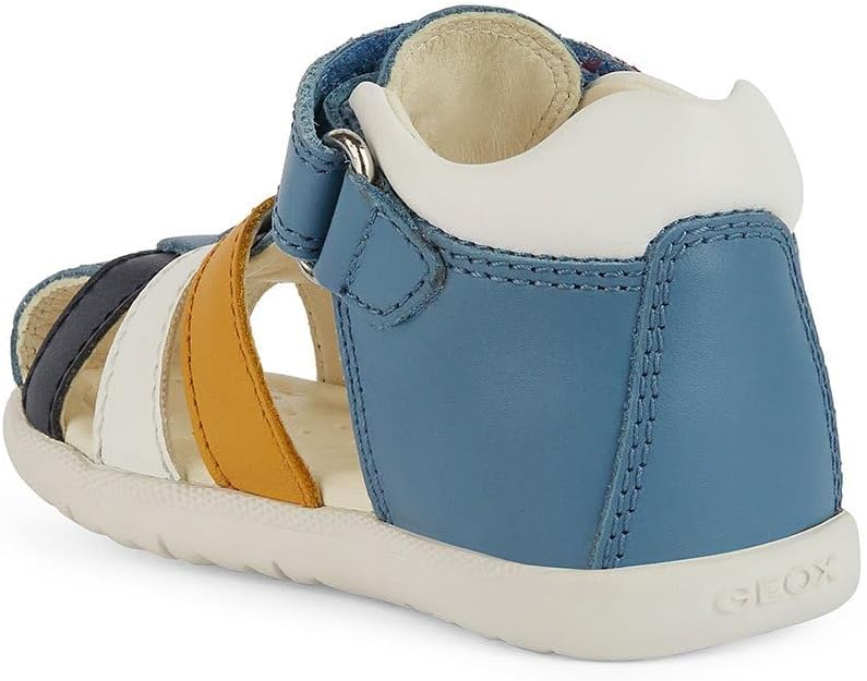Geox Baby-Jungen B Macchia Boy Sandal 18 EU Avio Multicolor, 18 EU Avio Multicolor