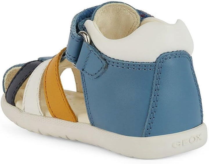 Geox Baby-Jungen B Macchia Boy Sandal 18 EU Avio Multicolor, 18 EU Avio Multicolor
