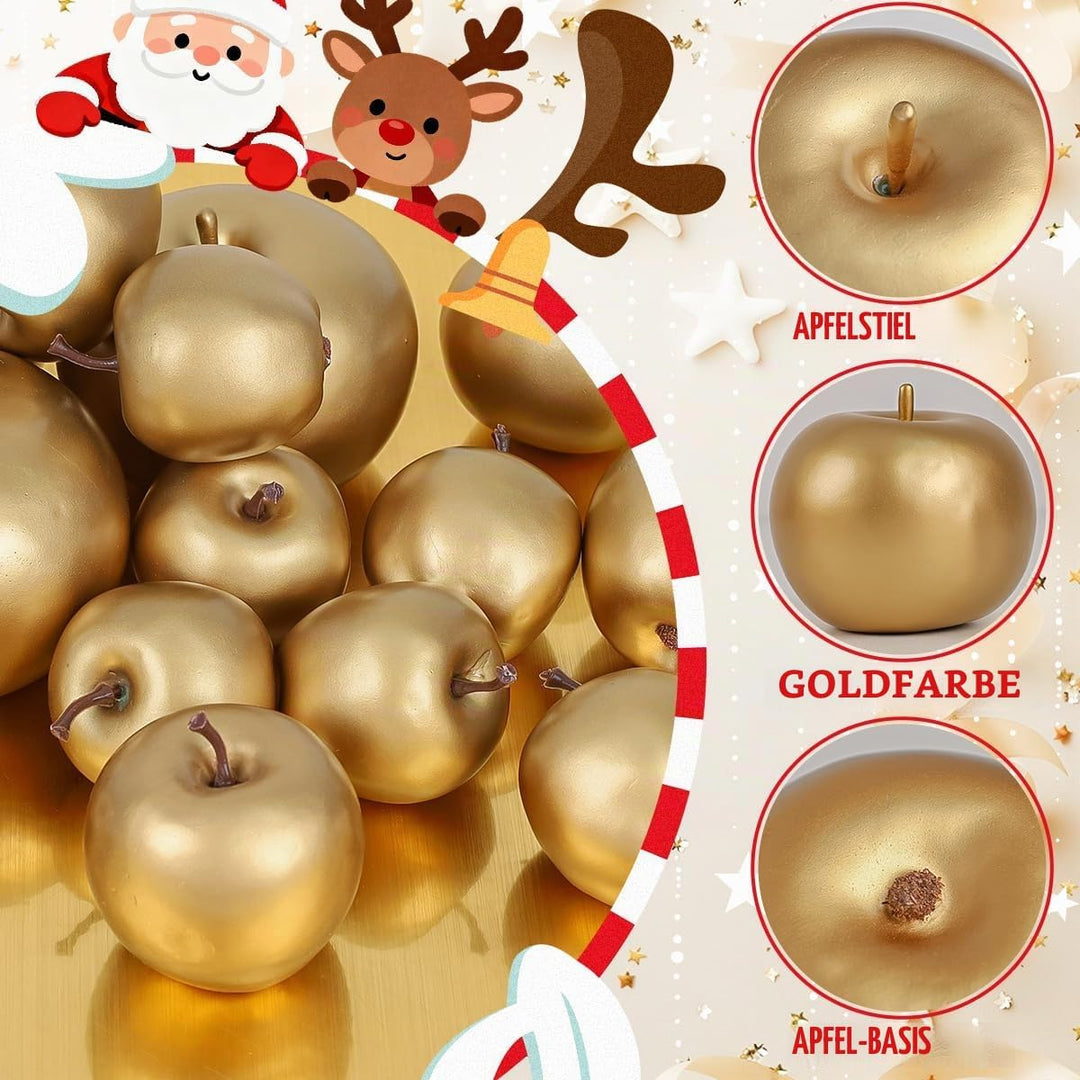 15Pcs künstliche Äpfel Gefälschte Früchte Schaumstoff Kunststoff Apfeldekorationen Faux Simulation A