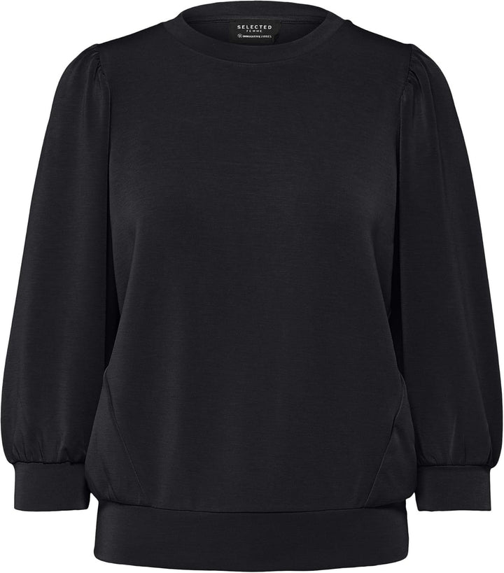 SELECTED FEMME Damen Sweatshirt Tenny schwarz XXL