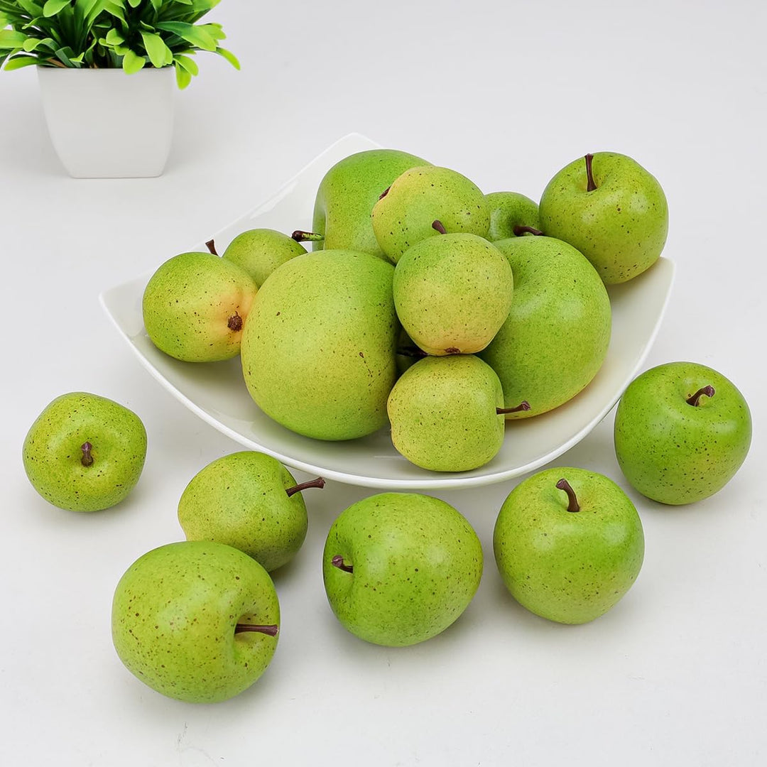 15Pcs künstliche Äpfel Gefälschte Früchte Schaumstoff Kunststoff Apfeldekorationen Faux Simulation A