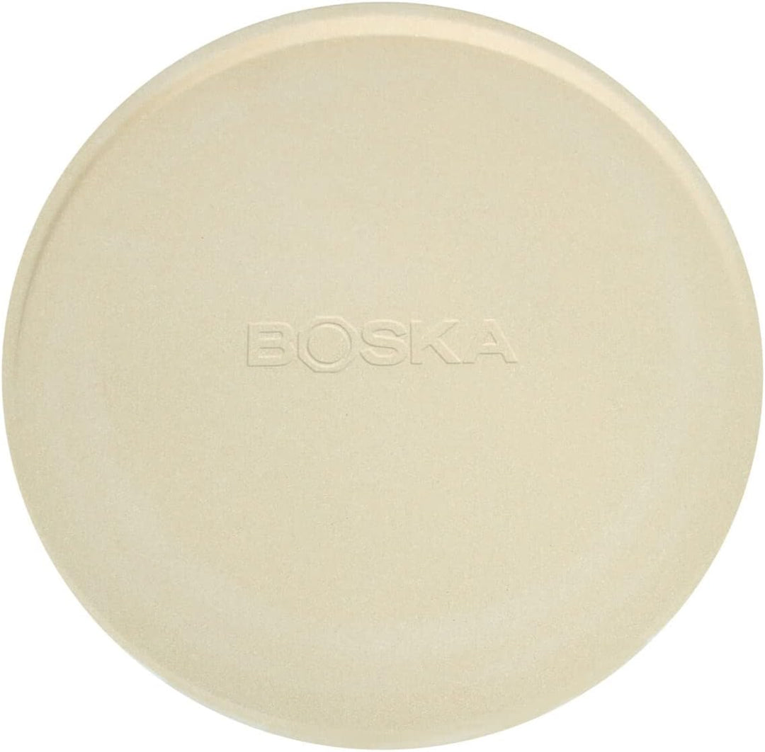 Boska Pizzastein Deluxe L/Für Backofen und Grill/Pizzen in Steinofenqualität/Schöner erhöhter Rand/C