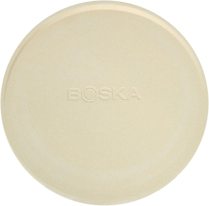 Boska Pizzastein Deluxe L/Für Backofen und Grill/Pizzen in Steinofenqualität/Schöner erhöhter Rand/C
