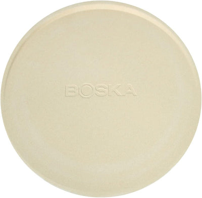 Boska Pizzastein Deluxe L/Für Backofen und Grill/Pizzen in Steinofenqualität/Schöner erhöhter Rand/C