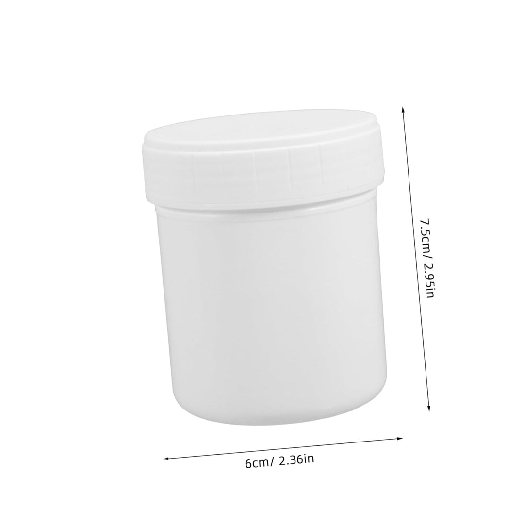 LIFKOME 10 Stück Luftdichter Aufbewahrungsbehälter aus Kunststoff 150ml Weiss Weithalsdose Wiederver