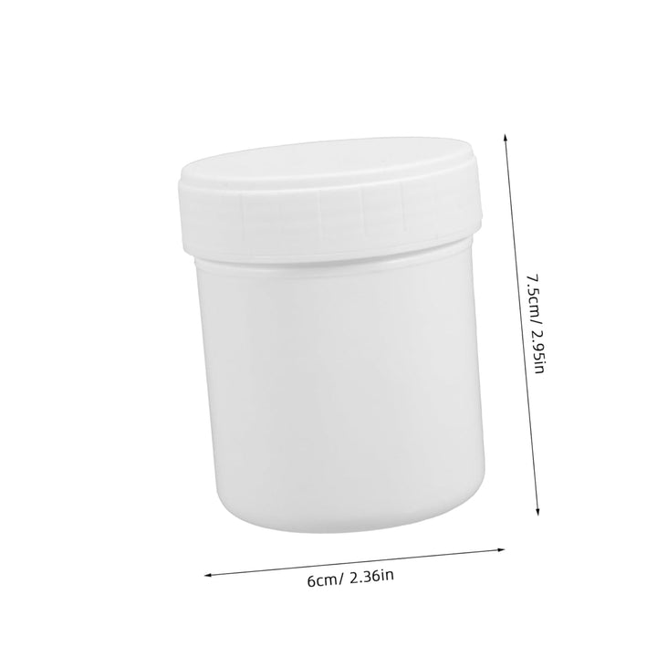 LIFKOME 10 Stück Luftdichter Aufbewahrungsbehälter aus Kunststoff 150ml Weiss Weithalsdose Wiederver