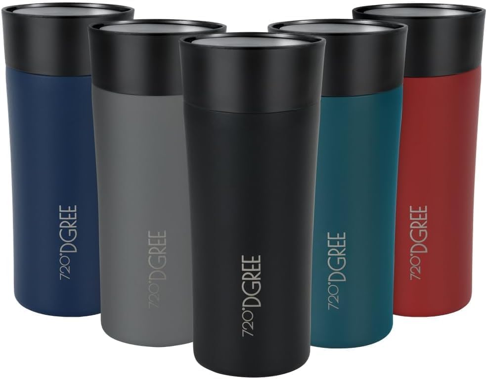 720°DGREE Thermobecher 350ml “PleasureToGo 2.0” - 3 Grössen, 5h Heiss, 10h Kalt, Auslaufsicher, BPA-