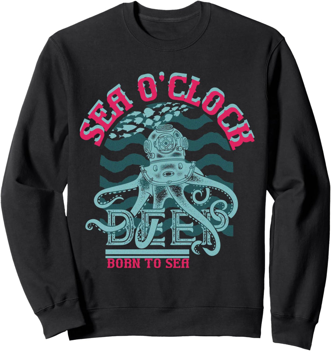 SEA O'CLOCK DEEP SEA Vintage Octopus Sweatshirt