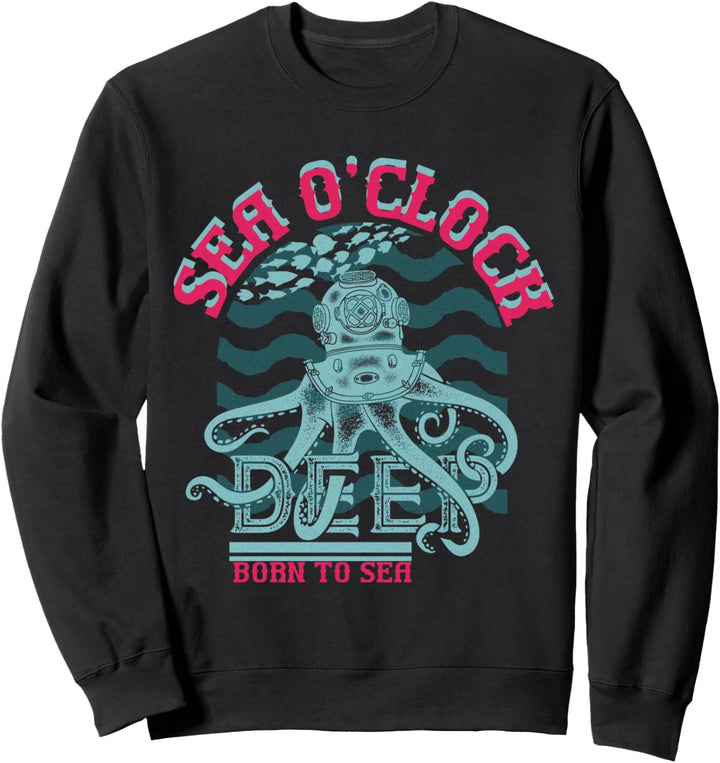 SEA O'CLOCK DEEP SEA Vintage Octopus Sweatshirt