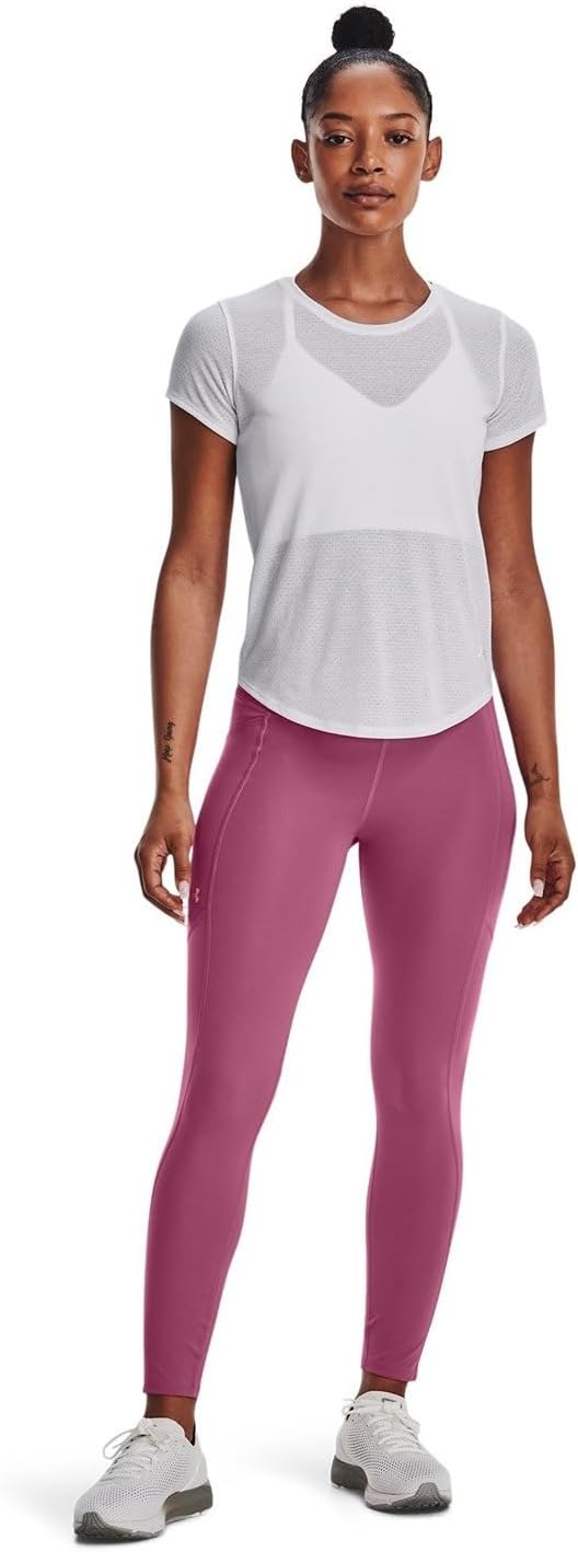 Under Armour Damen Warmup Bottoms Women's Ua Fly Fast 3.0 Ankle Tights XS Pace Pink, XS Pace Pink
