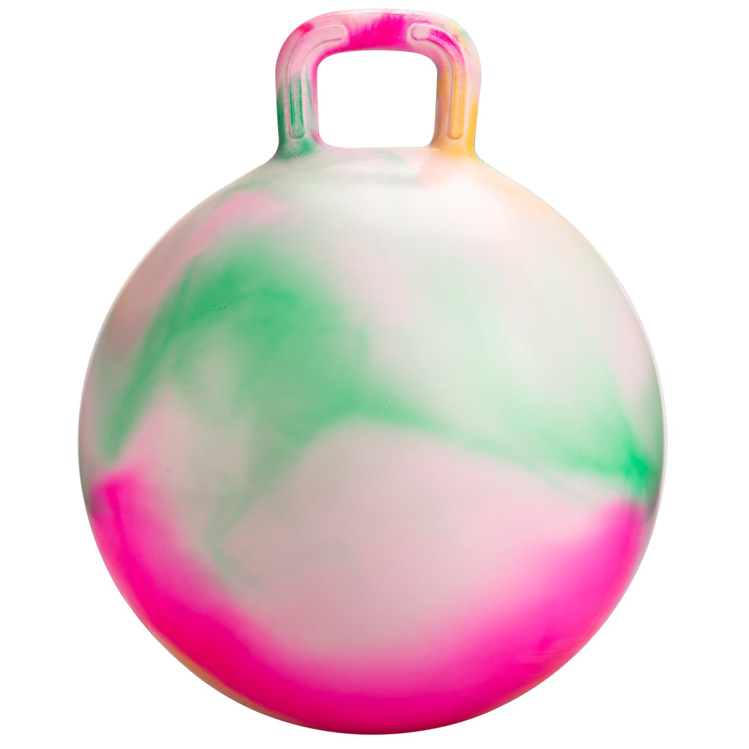 U&C Planet 50 cm Hüpfball Sprungball mit Griff, 100 KG belastbar Space Hopper mit Luftpumpe Spielzeu