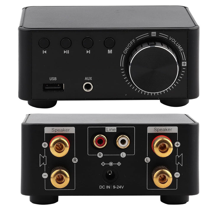 Bluetooth 5.0 Stereo Audio 2-Kanal-Verstärker Empfänger Mini-HiFi-Klasse Integrierter Verstärker für