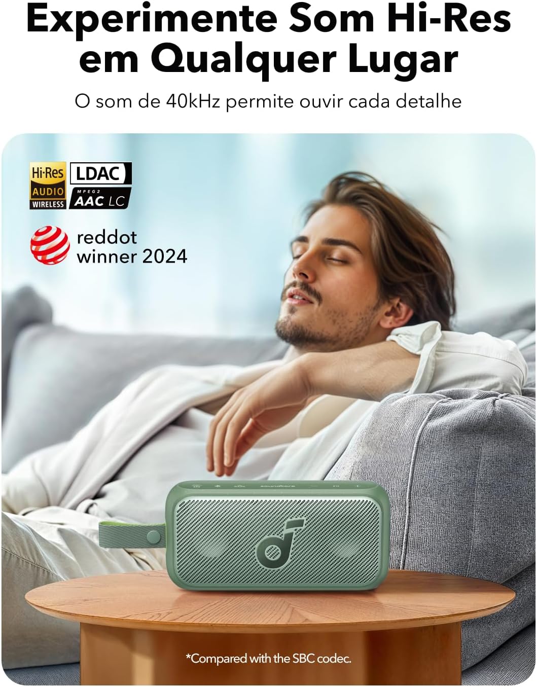 soundcore Motion 300 kabelloser Hi-Res mobiler Lautsprecher mit BassUp, Bluetooth-Lautsprecher mit S