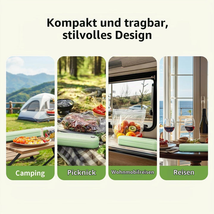 TOKIT 5-in-1-Vakuumierer für Lebensmittel, Automatische One-Touch-Vakuumiermaschine, Kompakte Vakuum