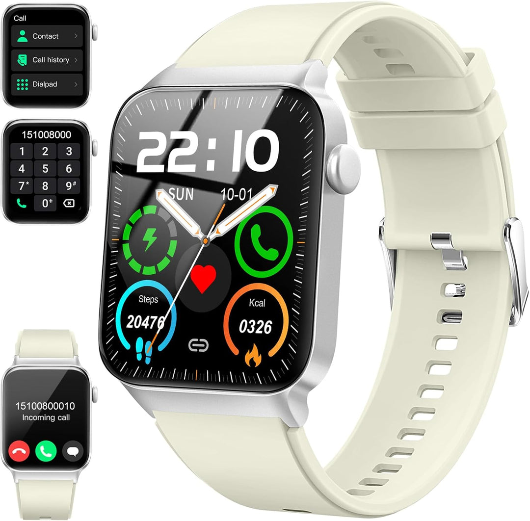 Donerton Smartwatch Herren Damen mit Telefonfunktion/Message Reminder, 1,85" Smart Watch, 112+Sportm