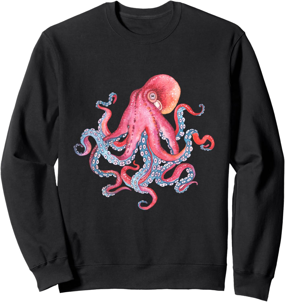 Octopus T-Shirt - Cooles Octopus T-Shirt Herren Damen Sweatshirt