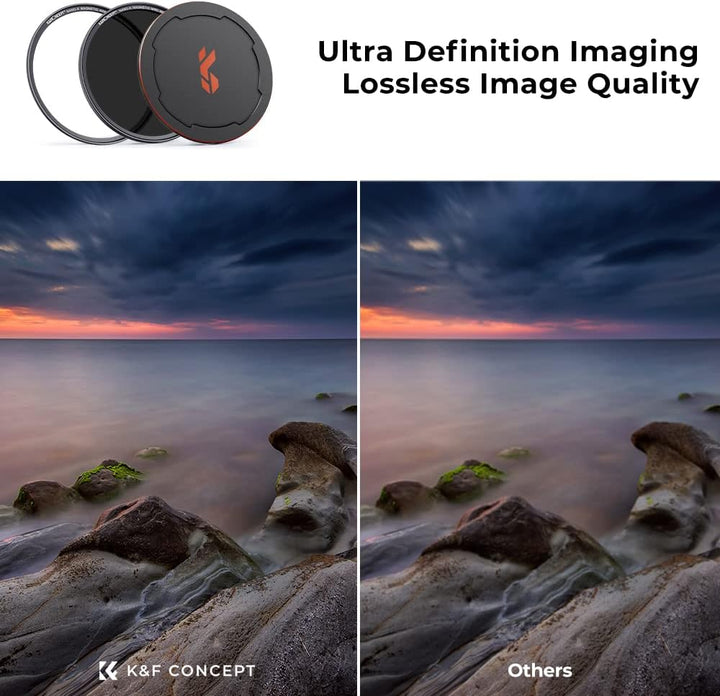 K&F Concept Nano X-Serie Magnetic ND Filter Graufilter ND64 (6 Blendenstufen) Magnetisches Schnellwe