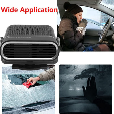 12V 120W Autoheizung Defroster, Riloer 2-in-1 Auto Winter Windschutz Defroster Demister, Tragbarer Z