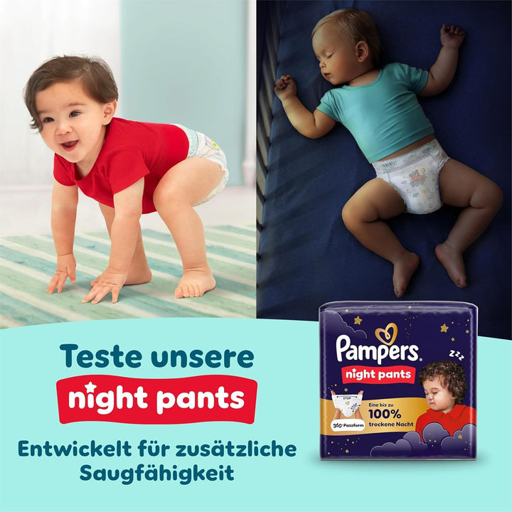 Pampers Premium Protection Pants Grösse 7, 123 Windeln, 15kg+, mit 360° Passform und weichen Anti-Au