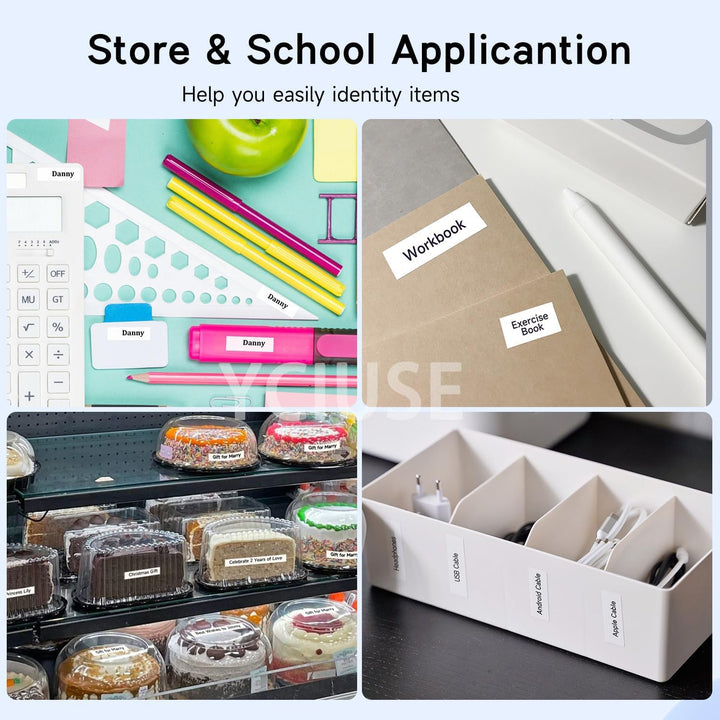 QUTIE Drucker Spezifische Etiketten, 15mm Etiketten Selbstklebend Kompatibel zum PRT Qutie, HPRT H11