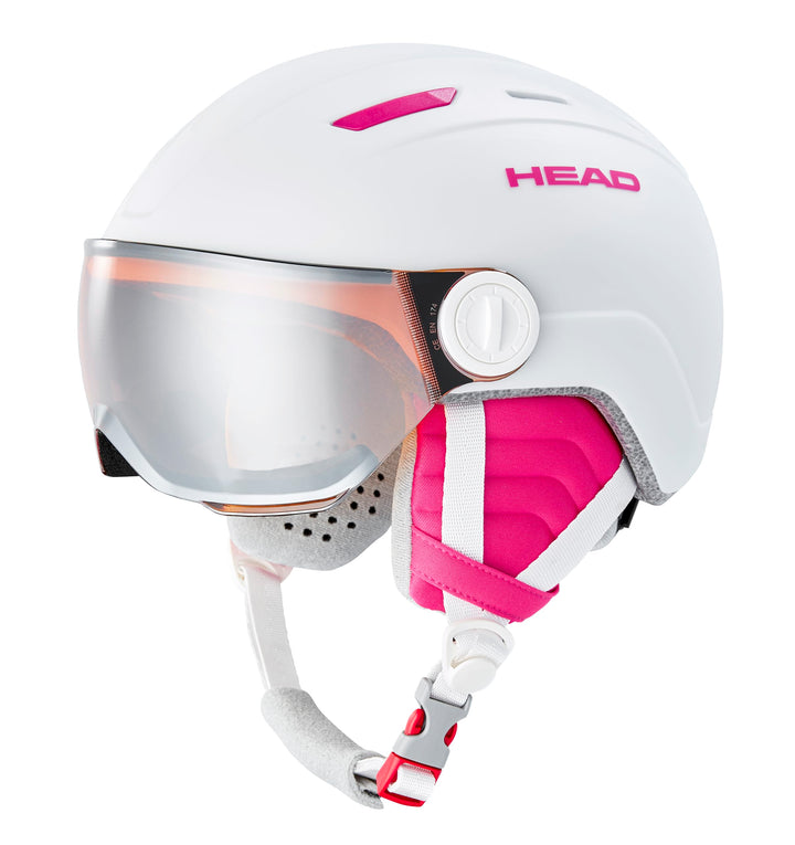 HEAD Unisex Youth Mojo/Maja Visor Skihelmet Skihelm XS-S Weiss, XS-S Weiss