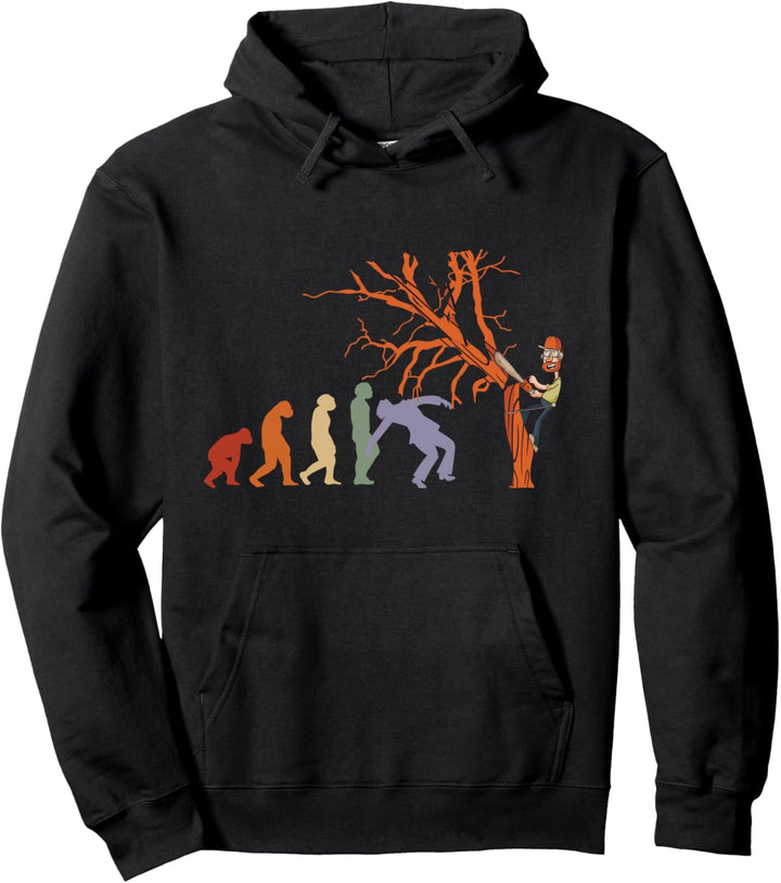 Holzfäller EVOLUTION Kettensäge Landschaftsgärtner Motorsäge Pullover Hoodie