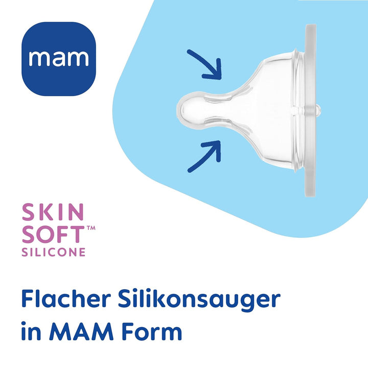 MAM Easy Active Baby Bottle-Set | 0+ Mon | Babyflaschen-Set für Neugeborene | 94% Akzeptanz | stillf