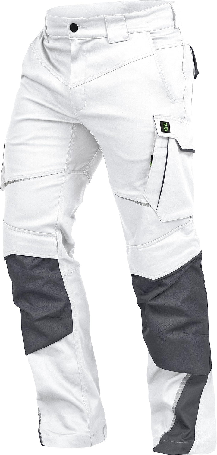 Leib Wächter Flex-Line Workwear Bundhose Arbeitshose mit Spandex (weiss/grau, 25)