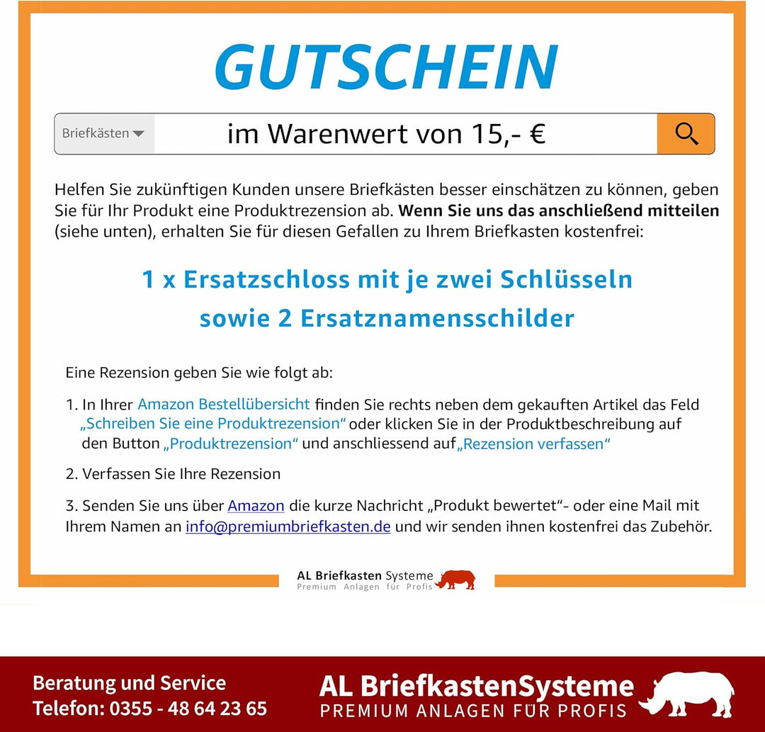 AL Briefkastensysteme Basic 2er Briefkasten RAL 7016 Anthrazit Grau/Einwurfklappe RAL 9006 Weiss Alu