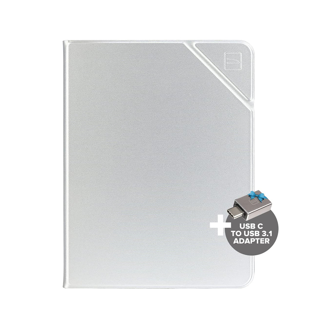 Tucano - Metal Schutzhülle Cover kompatibel mit iPad Air 10.9", Halterung für Apple Pencil Silber, S