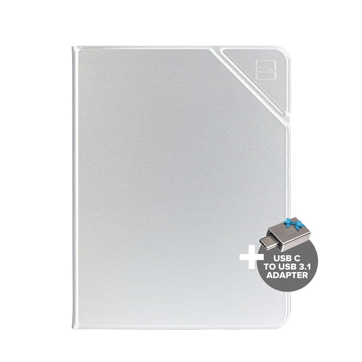Tucano - Metal Schutzhülle Cover kompatibel mit iPad Air 10.9", Halterung für Apple Pencil Silber, S