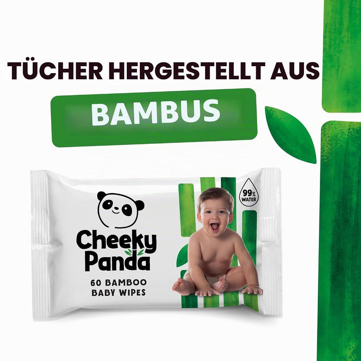 The Cheeky Panda Baby Feuchttücher Bambus | 720 Eco Tücher | Sanft Und Weicher | Baby Erstausstattun
