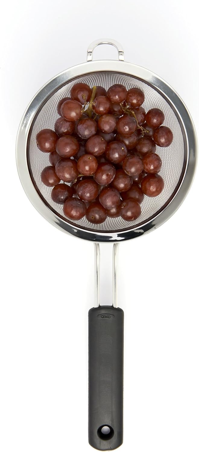 OXO 38891 Nicht erhältlich Stangensieb, Edelstahl, schwarz 6 Inch Strainer, 6 Inch Strainer