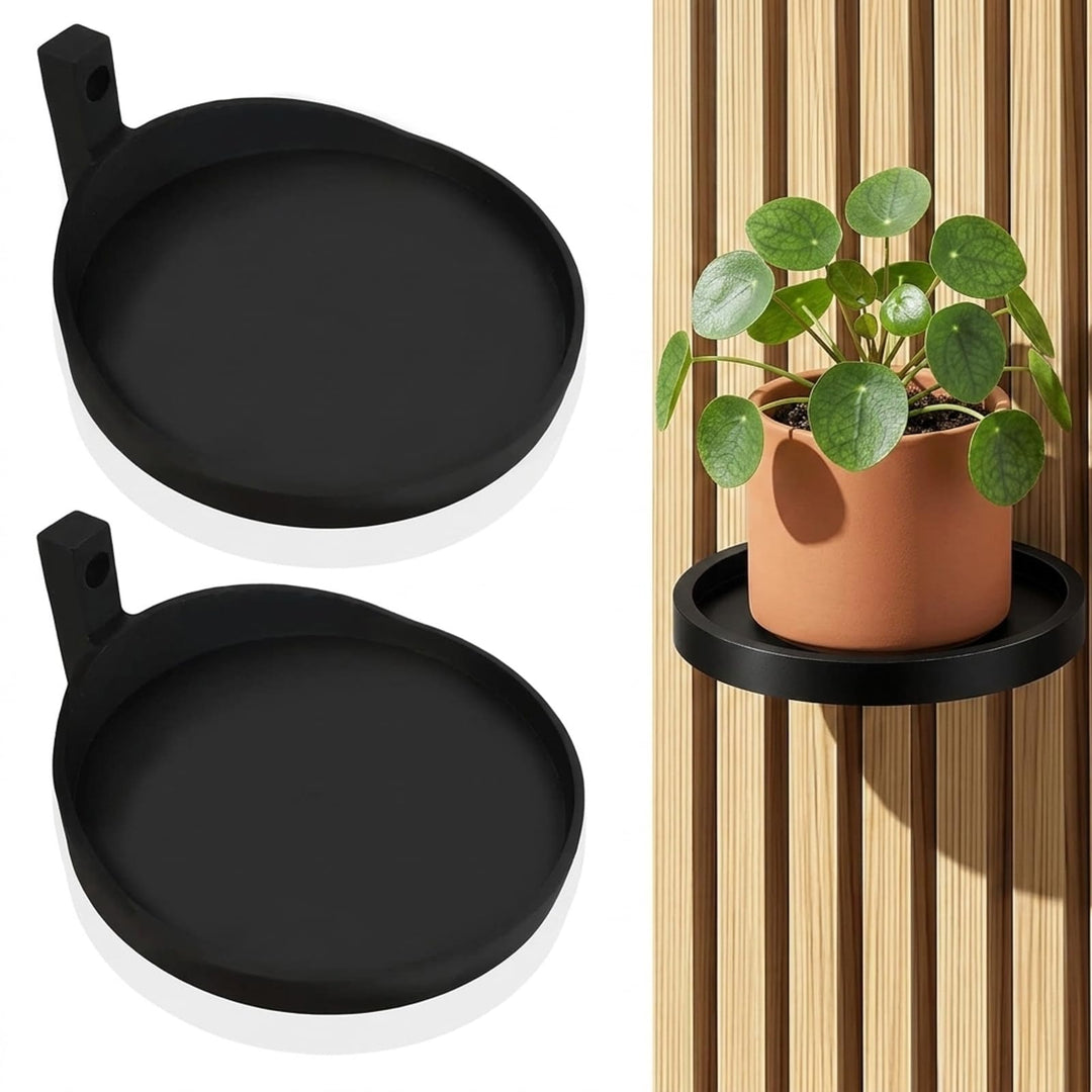 2PCS Wand Pflanzenhalter Für Akustikpaneele – Metallischer Pflanzenhaken Und Regal Zubehör Für Akust