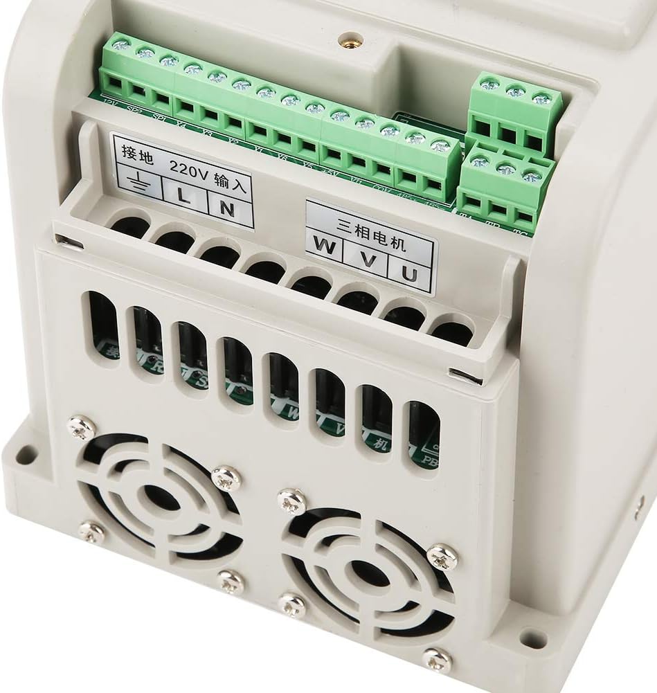 Tosuny VFD Frequenzumrichter, VFD Drehzahlregler Inverter Motor 220 V Einphasen Frequenzumrichter VF