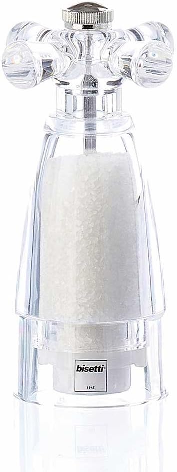 BISETTI Transparente Acryl-Salzmühle cm14,5h Artikel für die Küche, Material, Multicolor