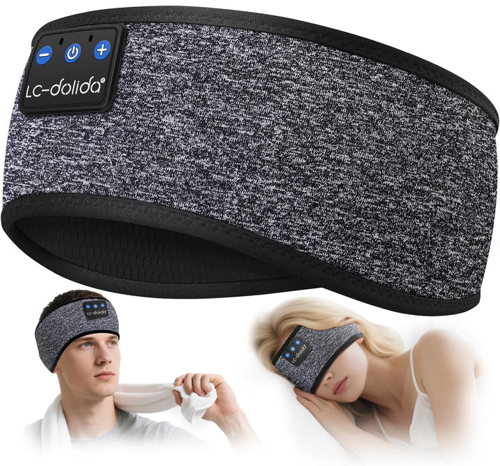 LC-dolida Schlafkopfhörer Bluetooth Kopfhörer Stirnband Bluetooth Kopfhörer zum Schlafen,Sportskopfh
