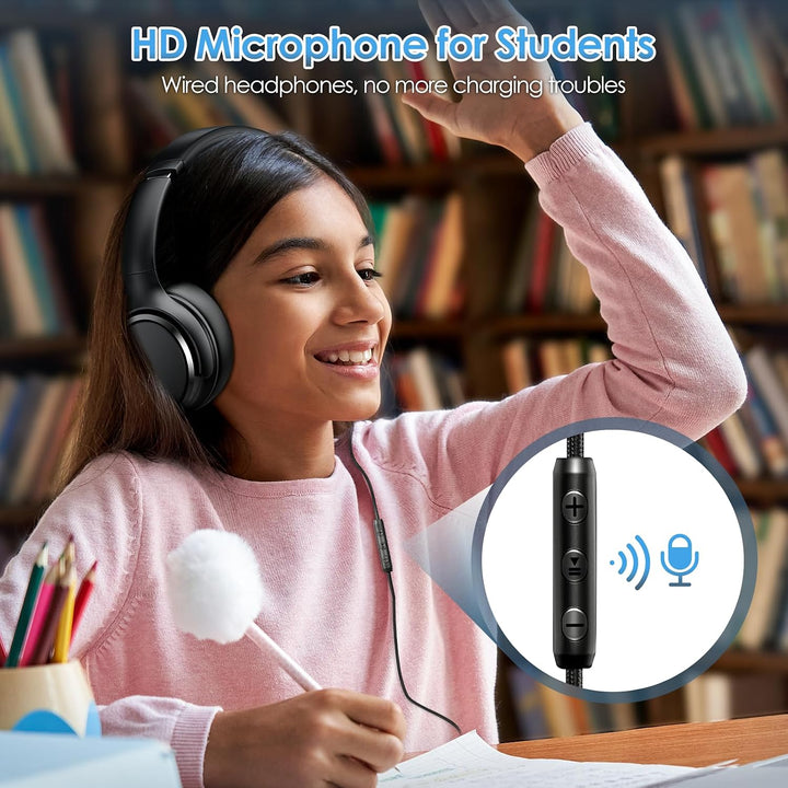 INFURTURE Kopfhörer USB C Kopfhörer mit Kabel Noise Cancelling Kopfhoerer Over Ear, 28 dB ANC, Leich
