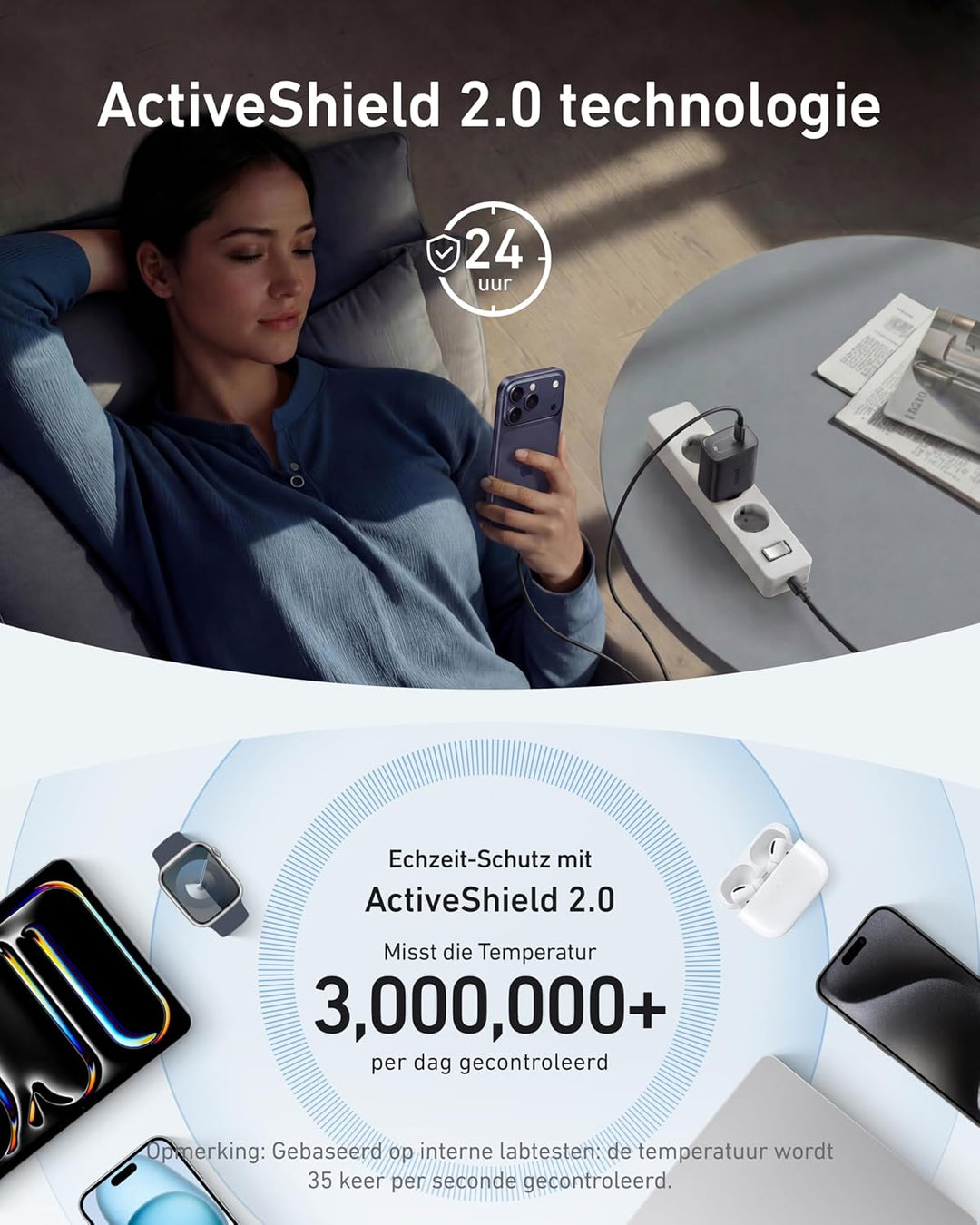 Anker Nano 100W Ladegerät, 100W MacBook Ladegerät, Netzteil für MacBook, iPad, iPhone 17/16, Galaxy,