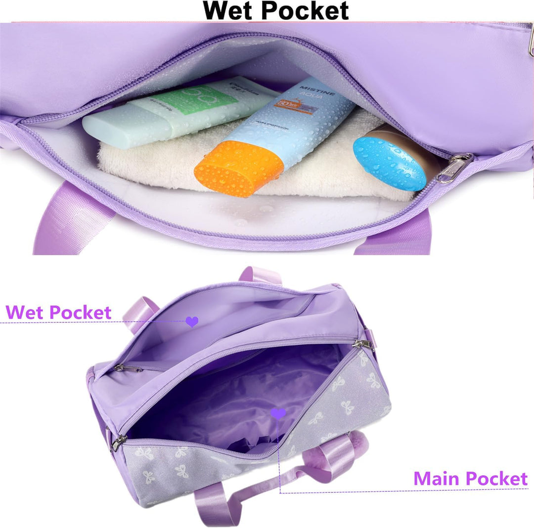 Schmetterling Tasche Kinder Sporttasche Mädchen Ballett Mädchen Kinderhandtasche Balletttasche Kinde
