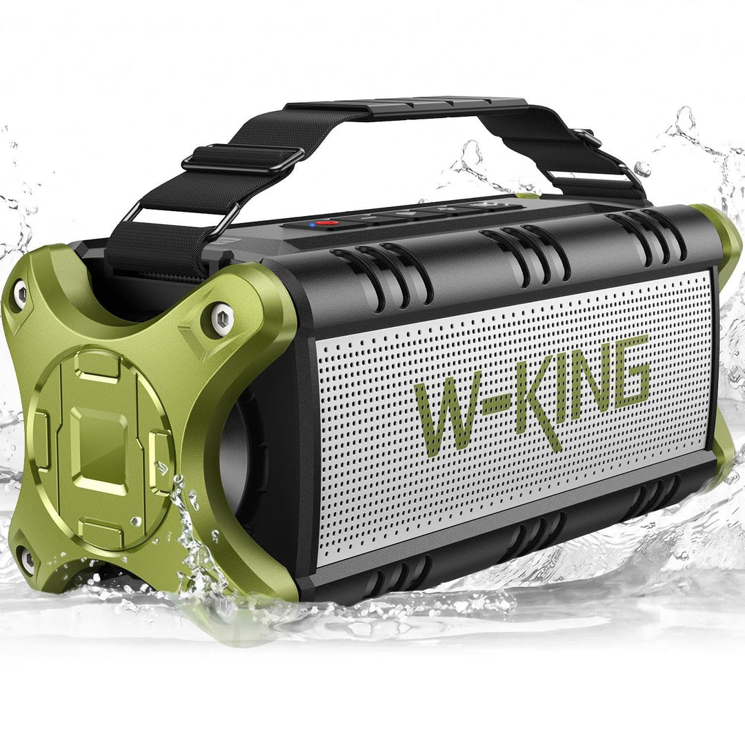 W-KING 50W(70W Gipfel) Bluetooth Lautsprecher IPX6 Wasserdicht, 24 Stunden Laufzeit, 8000mAh Power B