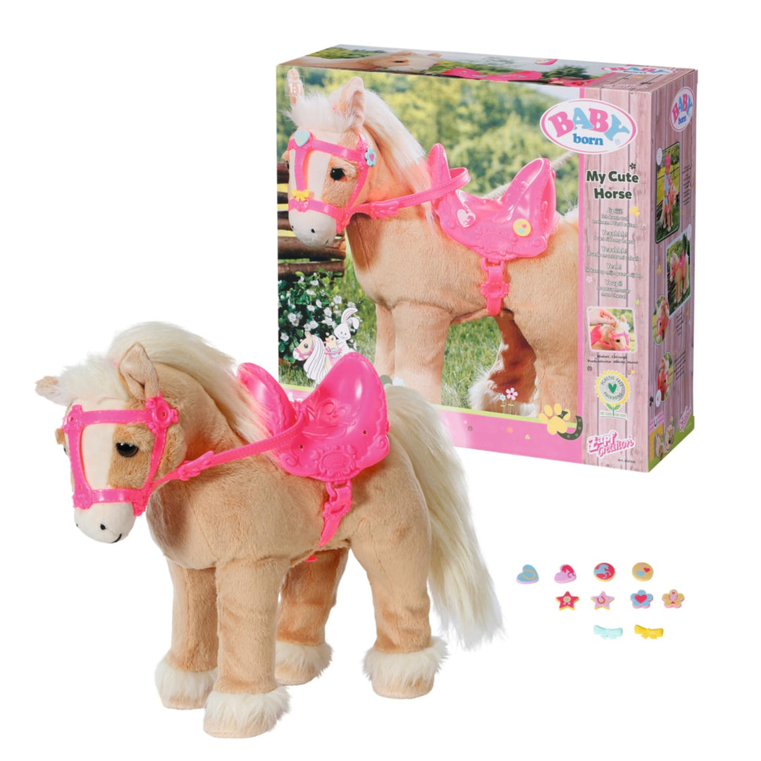 BABY born, Puppenpferd, BABY born My Cute Horse, interaktives Pferd mit Lauf-und Soundfunktion, Plüs