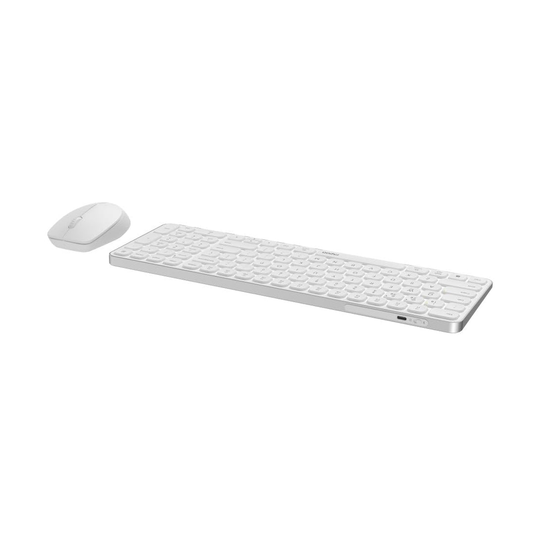 Rapoo Bluetooth Tastatur Maus Set Kabellos 9710M QWERTZ Wireless Computertastatur Mouse Schnurlos Fu