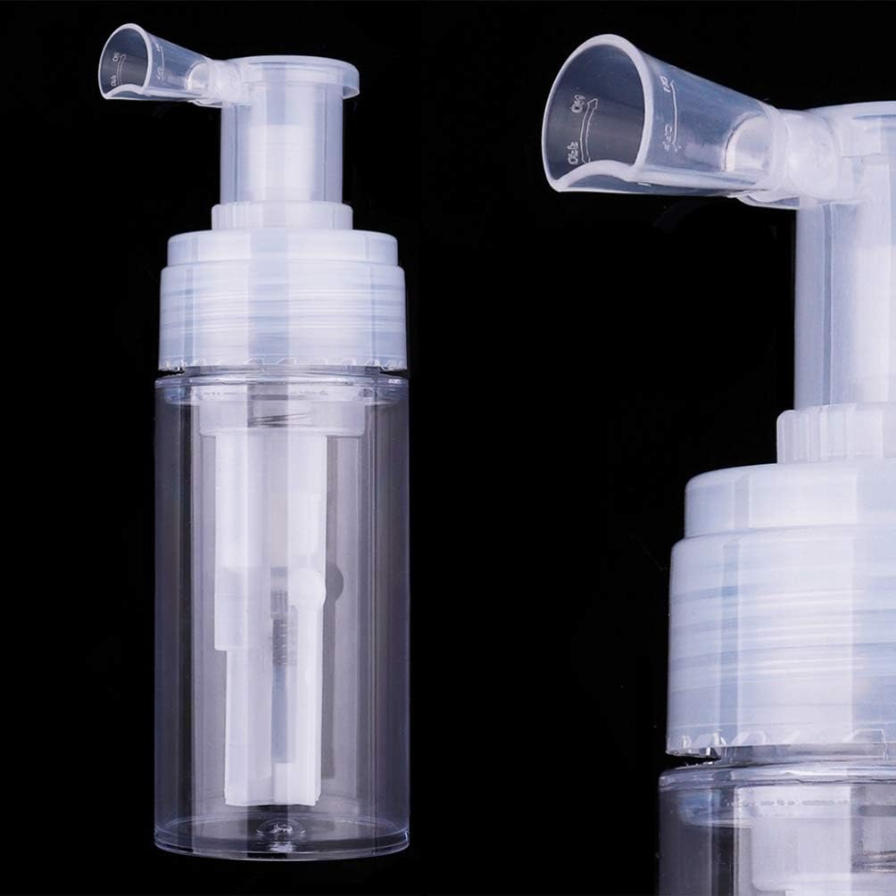 EXCEART Quetschflasche Pulver Sprühflasche Nachfüllbar Transparent Leer Sprayer Flasche Fiber Applic
