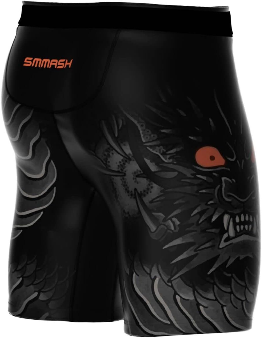 SMMASH Vale Tudo Pro Trainingshose für Herren Kurz MMA Kampfsport Boxen Sport Gym Fitness, Kurze Hos