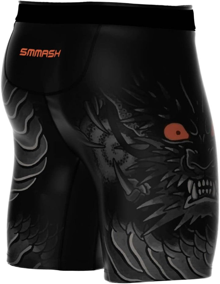 SMMASH Vale Tudo Pro Trainingshose für Herren Kurz MMA Kampfsport Boxen Sport Gym Fitness, Kurze Hos