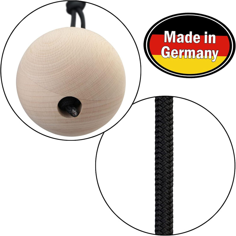 ALPIDEX Trainingskugeln Kugelgriff 2er Set - Durchmesser wahlweise 5 cm 7 cm 12 cm - Holzkugeln Klet