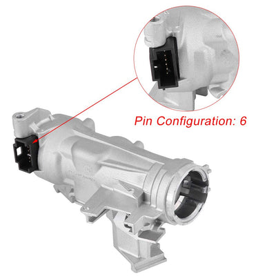 1K0905851B Lenkschloss des Zündstartschalters Passend für A3 TT Golf Jetta MK5 MK6 Eos Tiguan Teile-